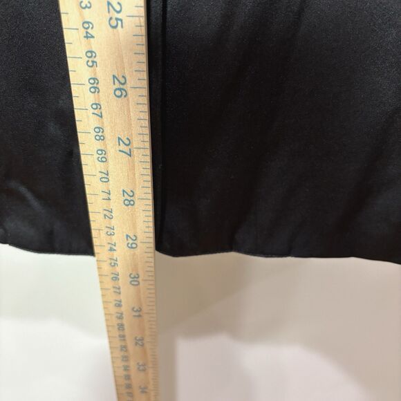 Talbots 100% Silk Satin Blazer Jacket Women 10 Evening Tuxedo Black Tie Elegant - Picture 4 of 8